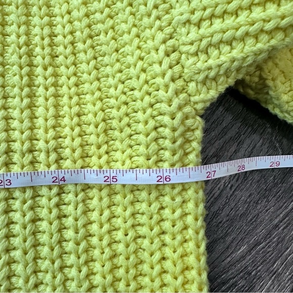 Free People Swim Too Deep Turtleneck sweater oversized small yellow pullover - Picture 6 of 7